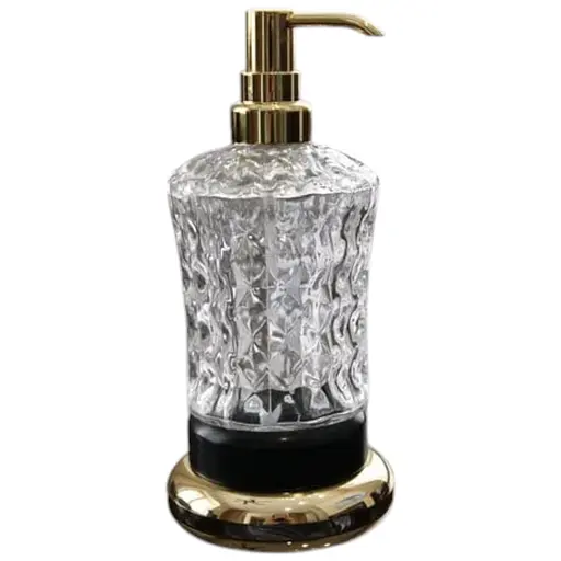 Дозатор для рідкого мила Kugu Versace Freestand 230G&B, Чорний - фото 1