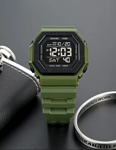 Наручний годинник Skmei 1988 Army Green, 1988AG (18477) - фото 4