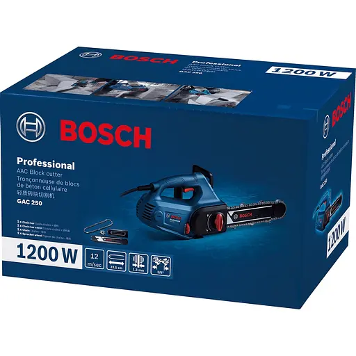 Пила для газобетонных блоков Bosch Professional GAC 250, 1200 Вт 330мм (0.601.2B6.020) - фото 7