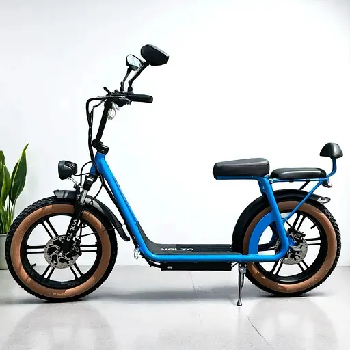 Электросамокат Volto Cruise 20" (2000W, 30Ah) NFC Два мотора (цвет синий) - фото 4