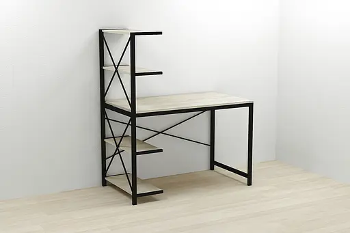 Компьютерный стол Ferrum-decor Джек 75x120x60 Черный ДСП Сонома (FRD-104382)