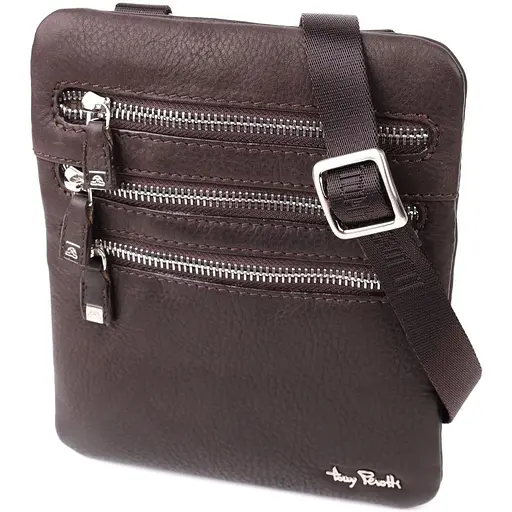 Сумка Tony Perotti из матовой зернистой натуральной кожи 16х19.5х1 см sum0028953 - фото 1