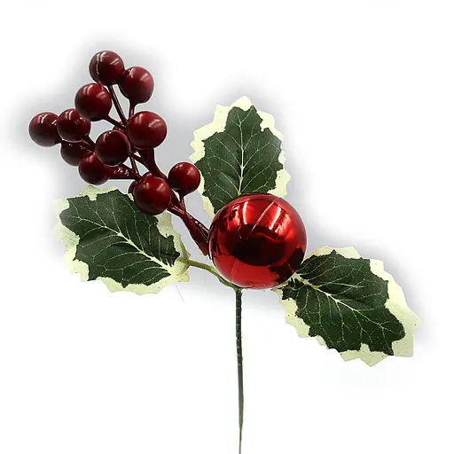 Декоративное украшение Ягоды, 28 см, 10 шт.