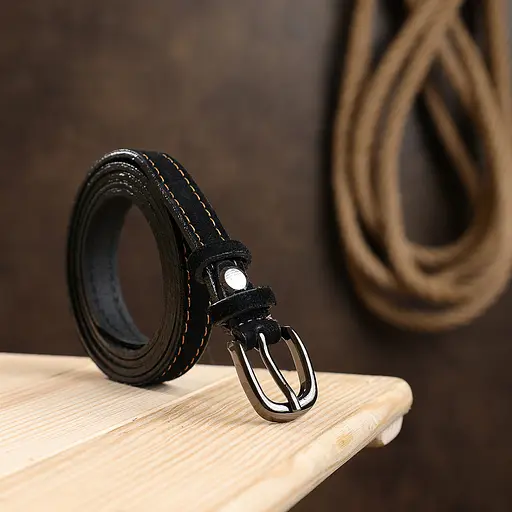 Ремінь шкіряний Vintage жіночий 1,3х105 см acs0018701 - фото 6