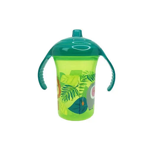 Пляшечка пластикова з ручками "Мавпа" MGZ-0323(Green) 250 мл - фото 2