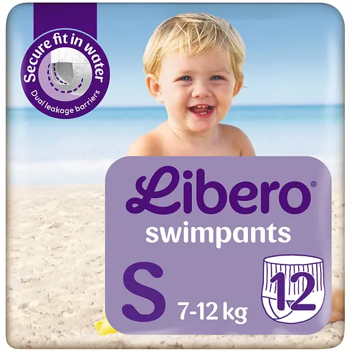Подгузники-трусики для плавания Libero Swimpants Small 2 (7-12 кг), 12 шт. - фото 1