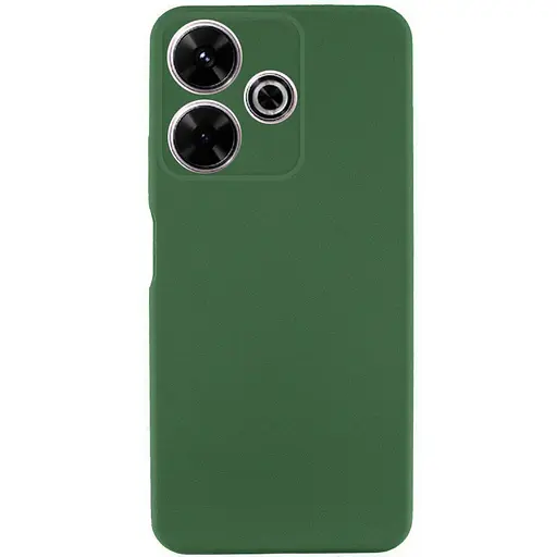Чохол Getman TPU Liquid Silk Full Camera для Xiaomi Redmi 13 4G/Poco M6 4G Зелений/Dark green