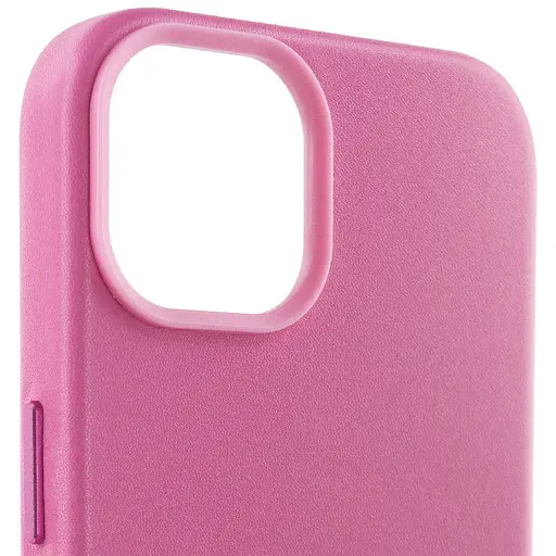Кожаный чехол Epik Leather Case AA Plus with MagSafe для Apple iPhone 14, 6.1 Pollen - фото 3