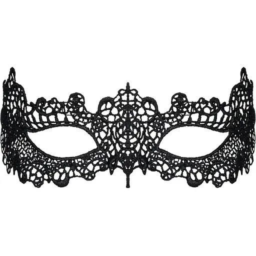 Кружевная маска Obsessive A701 mask, единственный размер, черная