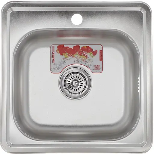 Мойка кухонная ZERIX Z4848-06-160D decor (ZM0558) - фото 1