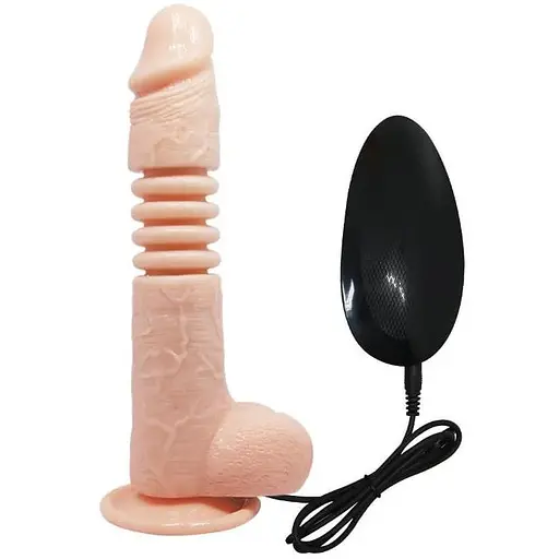 Реалістичний вібратор Baile Thunder Up Suction Base 22 см тілесний