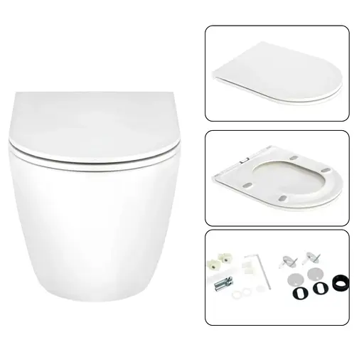 Набір Q-tap Nest 4 в 1 підвісний унітаз Scorpio Ultra Quiet 520x365x365 + комплект інсталяції QT1433053EUQW45166 - фото 6