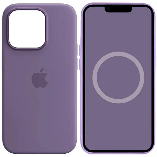 Чохол Silicone case AAA with Magsafe and Animation для Apple iPhone 14 Pro 6.1 Фіолетовий/Iris