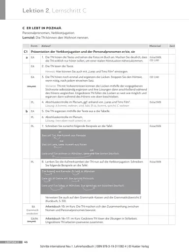 Schritte international Neu 1. Lehrerhandbuch - фото 10