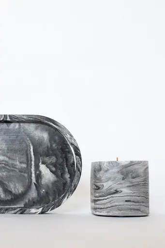 Уцінка. Парфумована свічка Choice Aroma Figue мармур 50 г - фото 4