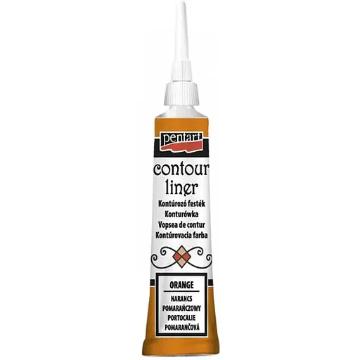 Контур універсальний Pentart Оранжевий 20 мл - фото 1