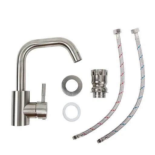 Смеситель для кухни Platinum LN34 (2055) нержавеющая сталь - фото 2