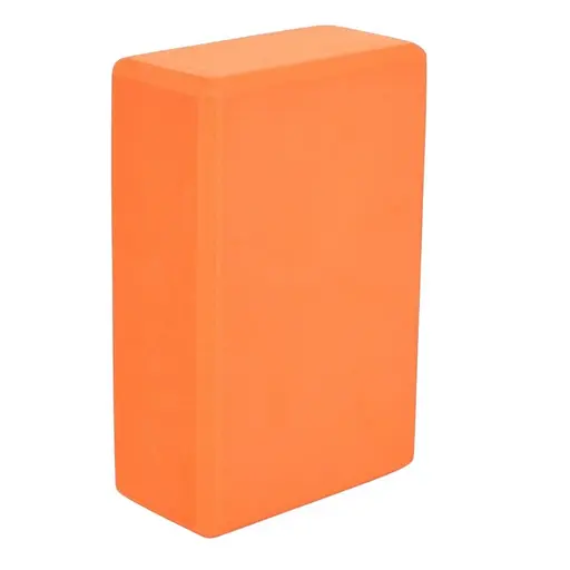 Блок для йоги MS 0858-11 этиленвинилацетат вспененный полимер средняя жесткость оранжевый 23 × 15 × 7.5 см
