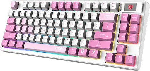 Клавіатура ігрова механічна MSI FORGE GK-600 W TKL Wireless, EN/UKR/RU, RGB VIOLET - фото 3