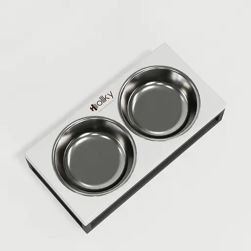 Hollky Base XS — миски на підставці для маленьких собак та котів (2 × 0,25 л) - фото 9