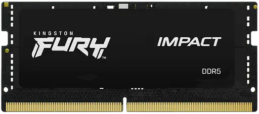 Оперативна пам'ять Kingston Fury 16GB SODIMM DDR5 4800MHz Impact Black (KF548S38IB-16)