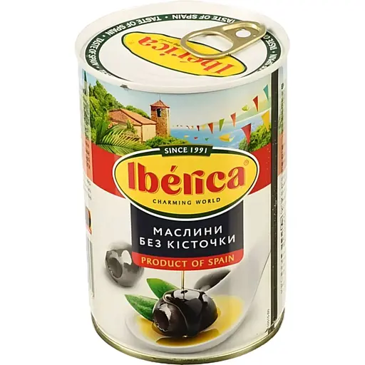 Маслини Iberica великі без кісточки 420 г