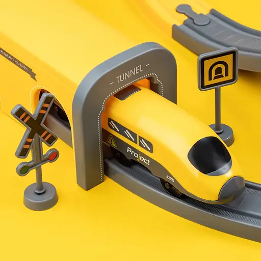 Ігровий набір Otamanko Мандрівний Експрес жовтий 92 деталі - фото 6