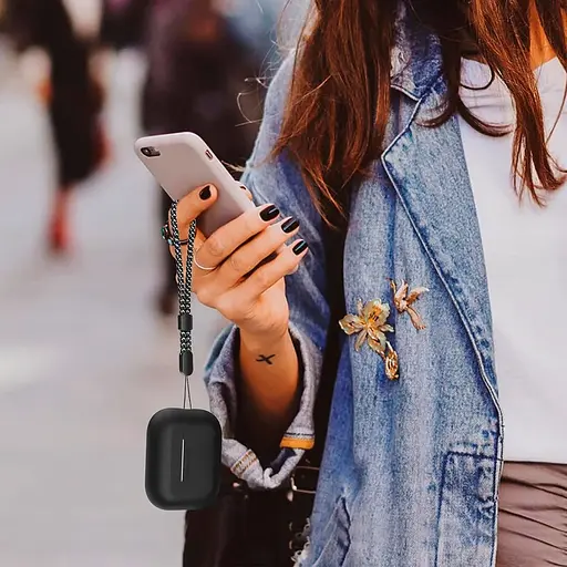 Чехол AhaStyle Colorful Silicone Case для AirPods Pro 2 Black (CP-187-2-C-BK) [133833] - фото 7