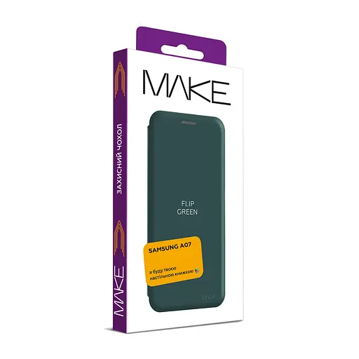 Чохол-книжка MAKE Samsung A07 Flip Green - фото 2