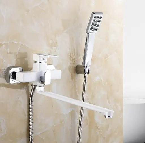 Смеситель для ванны Lidz Wawel 005 LDWAW005WHI45399 White - фото 2