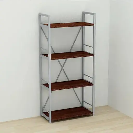 Этажерка 4/60 Ferrum-decor Серии Коннект 120x60x28 серый ДСП Венге 16мм (FRD-105544)