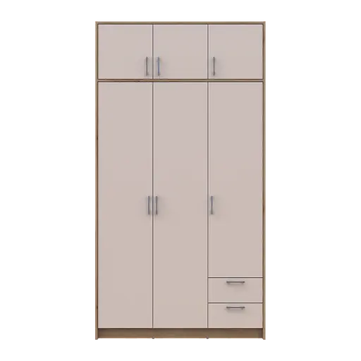 Антресоль Doros Ронді Дуб Артізан/Кашемір 3 ДСП 121х52х41 (80737823) - фото 4