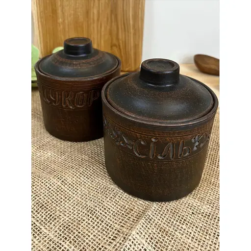 Набір банок для спецій 0.7 літра керамічний (керамічний) Декор - фото 2