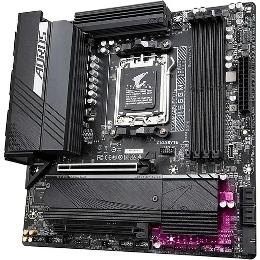 Материнская плата Gigabyte B650M Aorus Elite Socket AM5 - фото 4