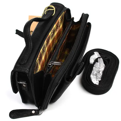 Чоловіча шкіряна сумка через плече Hill&Burry 20х11х6 см sum0025790 - фото 6