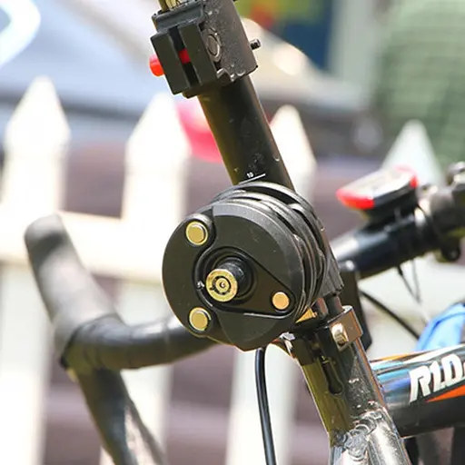 Складной противоугонный замок для велосипеда Bikight Стальная цепь - фото 9