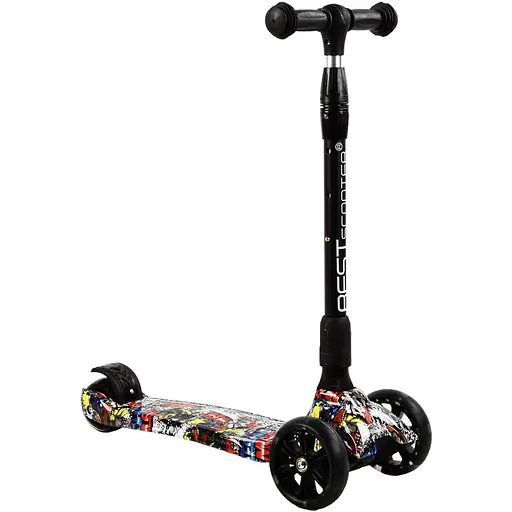 Самокат Best Scooter 62х16х29 см Різнобарвний 000231626
