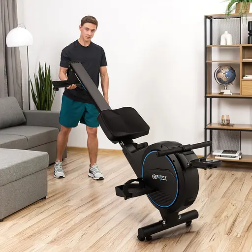 Гребний тренажер Gymtek XR800 магнітний синій - фото 9