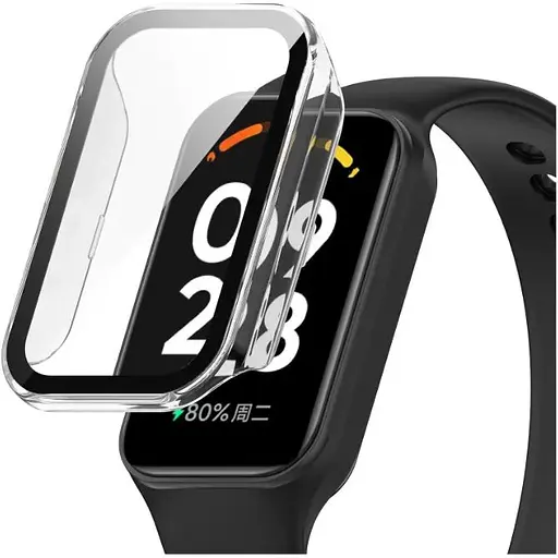 Чохол-накладка DK CDK Пластик Gloss Glass Full Cover для Xiaomi Mi Band 8 Active (015558) (clear) - фото 3