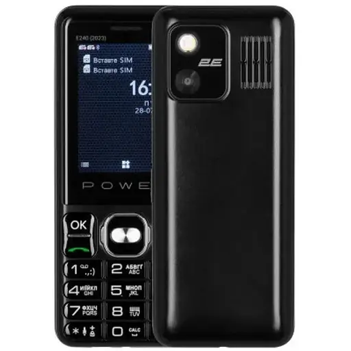 Мобильный телефон 2Е E240 2023 Dual Sim черный (688130251068) - фото 1