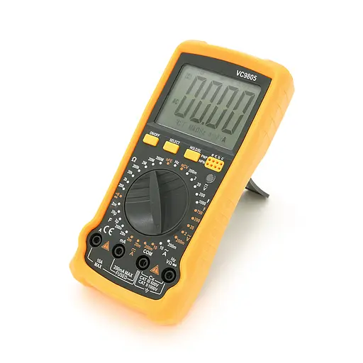 Мультиметр VC-9805 Вимірювання: V, A, R, C, L, F, Т (190 х 89 х 28 ) 0,32 кг - фото 4