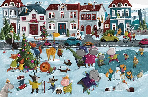 Книга Мій перший віммельбух. My First Wimmelbook. Seasons. Автор - Олена Бугренкова (ARTBOOKS) (англ.) - фото 2