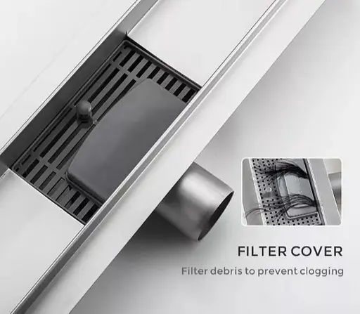 Душевой трап Gappo 70х500 мм, нержавеющая сталь G85007-1 - фото 5