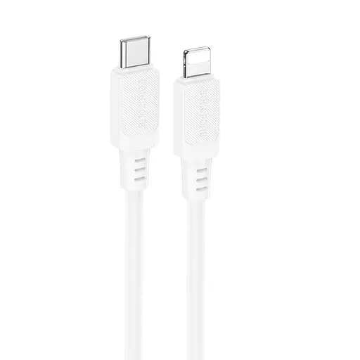Дата кабель Borofone BX115 Lotto Type-C to Lightning 27W (1m) White