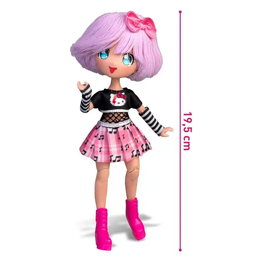 Детская кукла "Тедди Рок" 4SF Manga Dolls HKTF0100 серии "Hello Kitty" - фото 5