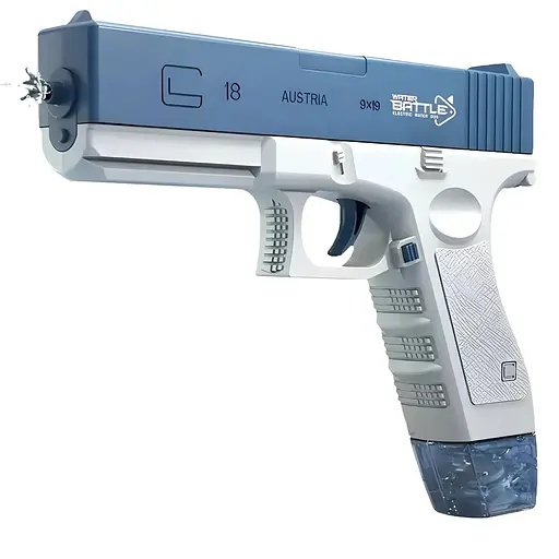 Водяний пістолет Water Gun Glock на акумуляторі блакитний, 666-2