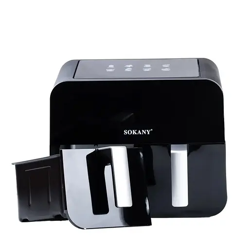 Аерофритюрниця безмасляна Sokany SK-10005 10л електрична з сенсорним керуванням, таймер 2400Вт - фото 5