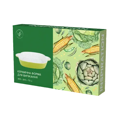 Форма для запікання Limited Edition Inspiration прямокутна кераміка 39.5х24.5x7.3 см (HJ1268) - фото 4