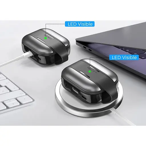 Чехол AhaStyle Rugged Aluminium Case для AirPods Pro 2 Dark Grey [133855] - фото 5