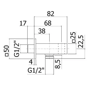 Тримач для душу Paffoni ZSUP 032 CR Хром - фото 2